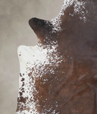 Salt and Pepper Brown Cowhide Rug #A25314