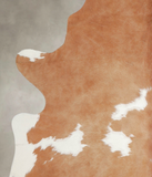Brown and White Regular Cowhide Rug #A25328