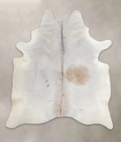 Grey with Beige Cowhide Rug #A25345