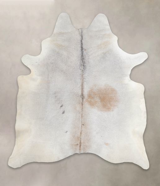 Grey with Beige Cowhide Rug #A25345