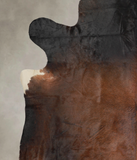 Brown with Red Cowhide Rug #A25368