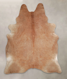 Solid Brown Cowhide Rug #A25375