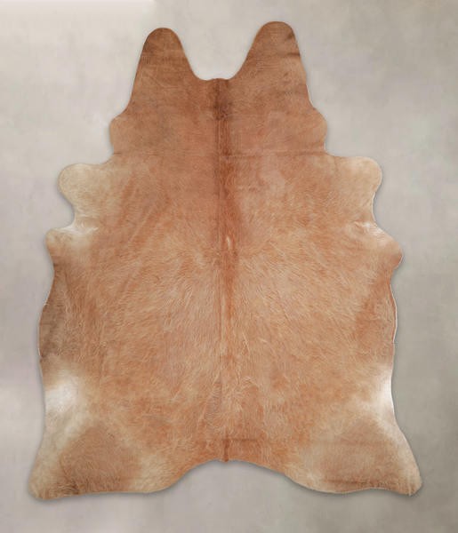 Solid Brown Cowhide Rug #A25375