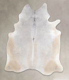 Grey with Beige Cowhide Rug #A25423