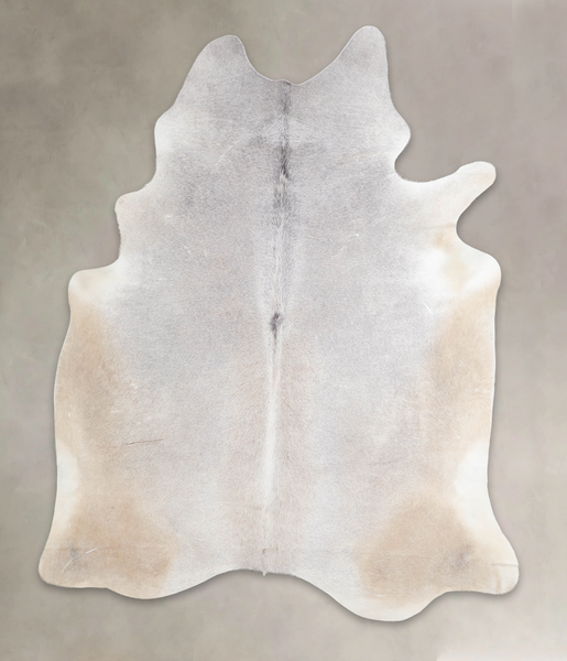 Grey with Beige Cowhide Rug #A25423
