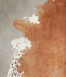 Brown and White Regular Cowhide Rug #A25430
