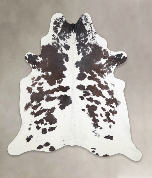 Chocolate and White Cowhide Rug #A25433