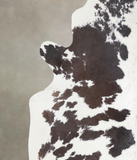 Chocolate and White Cowhide Rug #A25433