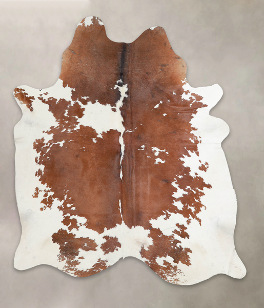 Brown and White Cowhide Rug #A25434