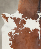 Brown and White Cowhide Rug #A25434