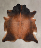 Brown with Red Cowhide Rug #A25471