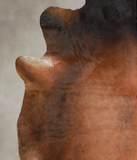 Brown with Red Cowhide Rug #A25471