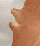 Solid Brown Cowhide Rug #A25482