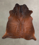 Brown with Red Cowhide Rug #A25503