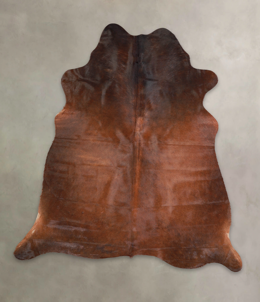 Brown with Red Cowhide Rug #A25503