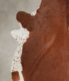 Brown and White Regular Cowhide Rug #A25505