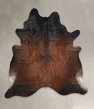 Brown with Red Cowhide Rug #A25514
