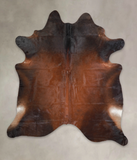 Brown with Red Cowhide Rug #A25515
