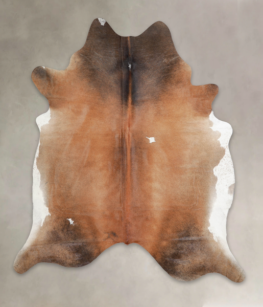 Brown with Red Cowhide Rug #A25517
