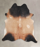 Brown with Red Cowhide Rug #A25520