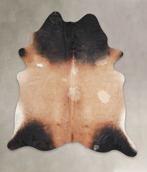 Brown with Red Cowhide Rug #A25520