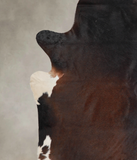 Brown with Red Cowhide Rug #A25524