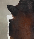 Brown with Red Cowhide Rug #A25526
