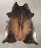 Brown with Red Cowhide Rug #A25531