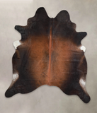 Brown with Red Cowhide Rug #A25567