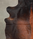 Brown with Red Cowhide Rug #A25575