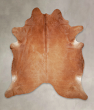 Solid Brown Cowhide Rug #A25577