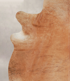Solid Brown Cowhide Rug #A25578