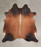 Brown with Red Cowhide Rug #A25579