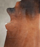 Brown with Red Cowhide Rug #A25579