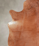 Solid Brown Cowhide Rug #A25583