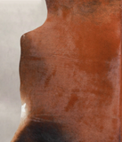 Brown with Red Cowhide Rug #A25585