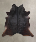 Solid Black Cowhide Rug #A25586