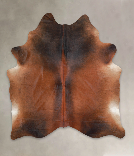 Brown with Red Cowhide Rug #A25591