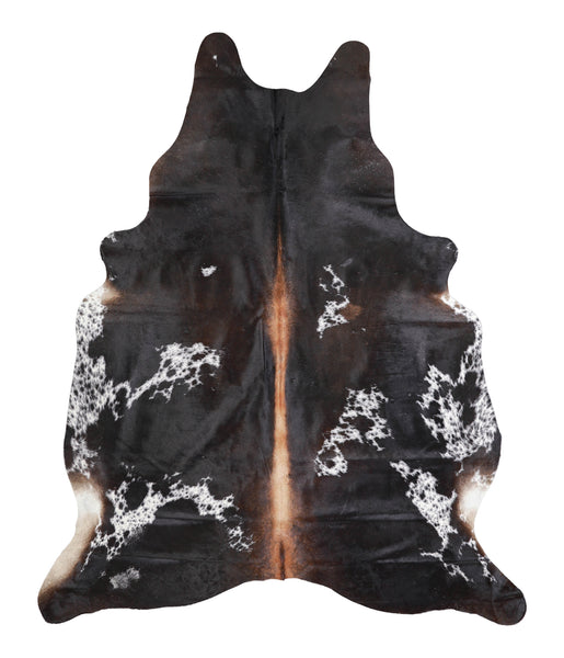 Chocolate and White Cowhide Rug #A25594HUDSN