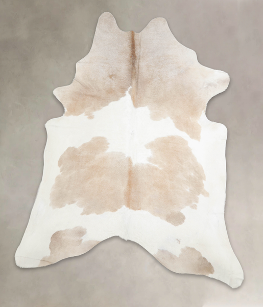 Beige and White Cowhide Rug #A25610