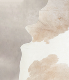Beige and White Cowhide Rug #A25610