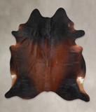 Brown with Red Cowhide Rug #A25616