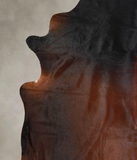 Brown with Red Cowhide Rug #A25616