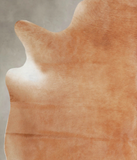 Solid Brown Cowhide Rug #A25623