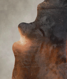 Brown with Red Cowhide Rug #A25639