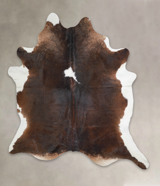 Chocolate and White Cowhide Rug #A25665