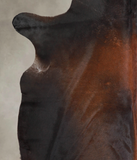 Brown with Red Cowhide Rug #A25667