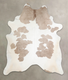 Chocolate and White Cowhide Rug #A25683
