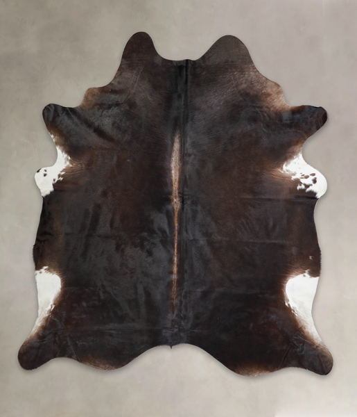 Solid Black Cowhide Rug #A25698