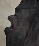 Solid Black Cowhide Rug #A25717